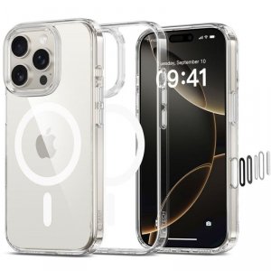 ETUI CASE PLECKI TECH-PROTECT  FLEXAIR HYBRID CC MAGSAFE IPHONE 16 PRO MAX CLEAR