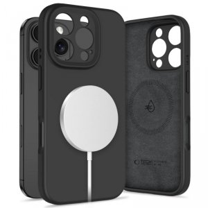 ETUI PLECKI CASE TECH-PROTECT  LIQUID SILICONE MAGSAFE IPHONE 16 PRO MAX BLACK