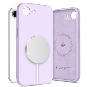 ETUI PLECKI CASE TECH-PROTECT  LIQUID SILICONE MAGSAFE IPHONE 16E MAUVE
