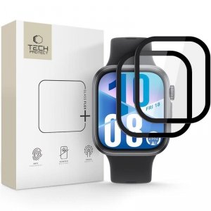 SZKŁO HYBRYDOWE TECH-PROTECT GLASS FLEX+ 2-PACK HUAWEI WATCH FIT 3 BLACK