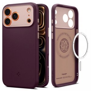 Etui Spigen Nano Pop Mag do iPhone 17 Pro MagSafe – Bordowe (Burgundy Bean)