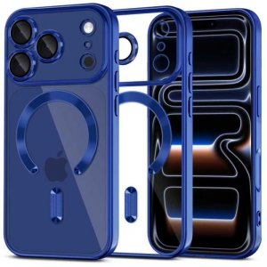 Etui Magnetyczne Tech-Protect MagFlex MagSafe do iPhone 17 Pro Shiny Deep Blue