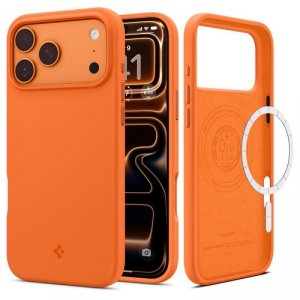 Etui Spigen Silicone Fit Mag MagSafe do iPhone 17 Pro Cosmic Orange