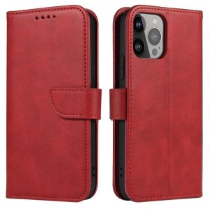 Magnet Case etui Samsung Galaxy A23 5G pokrowiec z klapką portfel podstawka czerwone