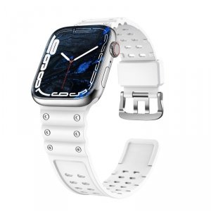 Strap Triple Protection pasek Apple Watch SE, 8, 7, 6, 5, 4, 3, 2, 1 (41, 40, 38 mm) opaska bransoleta biały