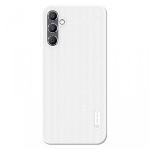 Nillkin Super Frosted Shield etui do Samsung Galaxy A14 5G / Galaxy A14 pokrowiec + podstawka na telefon białe
