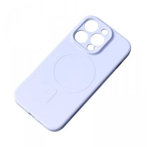 Silikonowe magnetyczne etui iPhone 14 Pro Max Silicone Case Magsafe - jasnoniebieskie