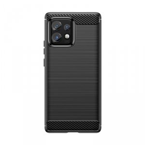 Etui silikonowe Carbon Case do Motorola Edge 40 Pro - czarne
