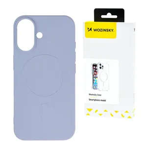 Silikonowe magnetyczne etui Wozinsky Silicone Case Magsafe na Samsung Galaxy S25 Ultra - fioletowe