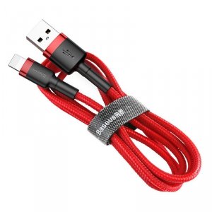 Kabel Baseus Cafule USB-A / Lightning 2.4A QC 3.0 1 m - czerwony