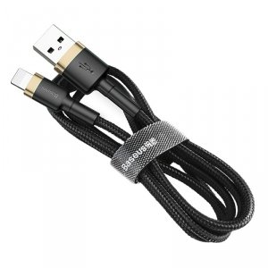 Kabel Baseus Cafule USB-A / Lightning 2.4A QC 3.0 1 m - czarno-złoty