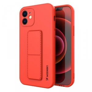 Wozinsky Kickstand Case silikonowe etui z podstawką iPhone XS Max czerwone