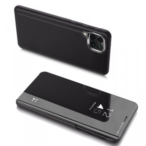 Clear View Case futerał etui z klapką Samsung Galaxy A22 5G czarny