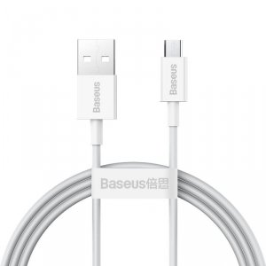 Kabel Baseus Superior USB-A / micro USB 2A 1m - biały