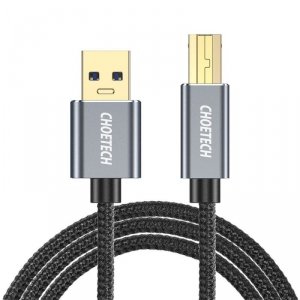Choetech kabel USB Typ B do drukarki (męski) - USB 2.0 (męski) 480 Mbps 3m (AB0011-BK)