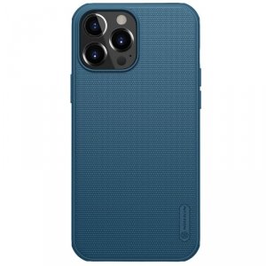 Nillkin Super Frosted Shield Pro wytrzymałe etui pokrowiec iPhone 13 Pro Max niebieski