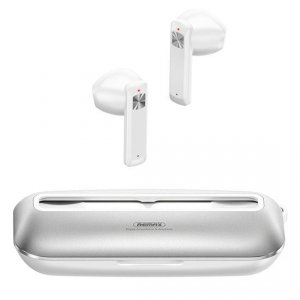 Remax bezprzewodowe słuchawki TWS bluetooth 5.0 300mAh srebrny (TWS-28)