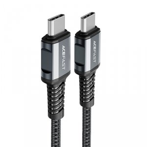Kabel Acefast C1-03 USB-C - USB-C PD QC 60W 3A 480Mb/s 1,2m - szary