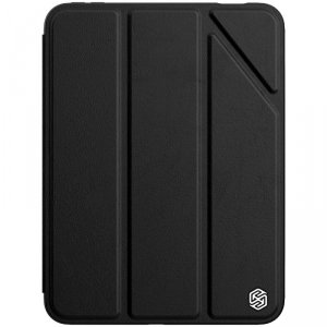 Nillkin Bevel Leather Case etui do iPad mini 2021 pokrowiec z klapką smart sleep case czarny