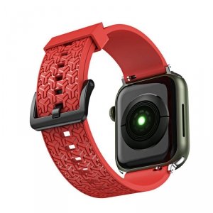 Watch Strap Y pasek do Apple Watch 7 / 6 / 5 / 4 / 3 / 2 / SE (41 / 40 / 38mm) opaska bransoleta do zegarka czerwony