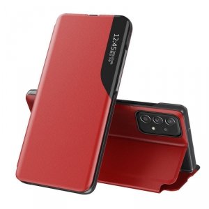 Eco Leather View Case elegancki futerał etui z klapką i funkcją podstawki Samsung Galaxy A73 czerwony