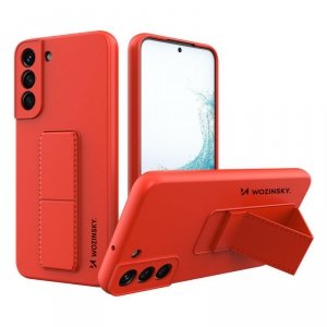 Wozinsky Kickstand Case silikonowe etui z podstawką etui Samsung Galaxy S22+ czerwone