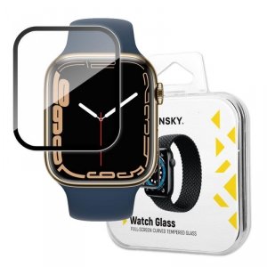 Wozinsky Watch Glass hybrydowe szkło do Apple Watch 7/8 45 mm czarny