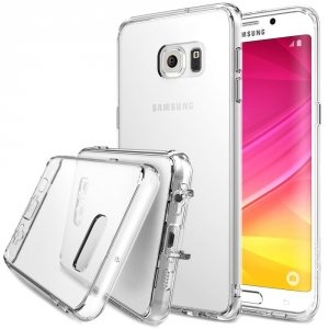 Ringke Fusion etui pokrowiec z żelową ramką Samsung Galaxy S6 EDGE+ przezroczysty (F621E52) 