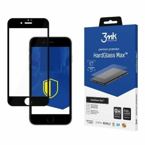 3MK HardGlass Max iPhone 8 Plus czarny black, FullScreen Glass