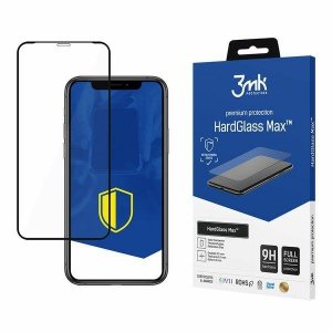 3MK HardGlass Max iPhone Xs Max black, FullScreen Glass