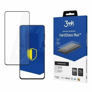 3MK HardGlass Max FP Sam G996 S21+ czarny/black, FullScreen Glass Finger Print
