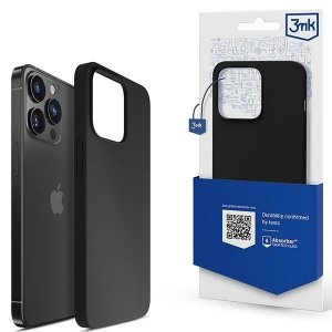 3MK Silicone Case iPhone 14 Pro Max 6,7czarny/black