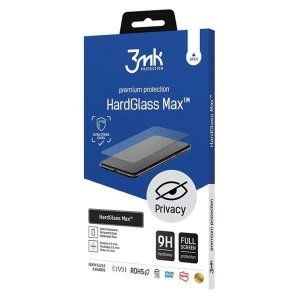 3MK HardGlass Max Privacy iPhone 15 Plus 6.7 czarny/black, Fullscreen Glass