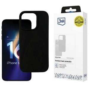 3MK Silicone Case iPhone 16 Pro Max 6.9czarny/black