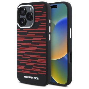 AMG AMHMP16L24SSRRK iPhone 16 Pro 6.3   czarny/black hardcase Silicone Graphics MagSafe