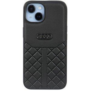 Audi Genuine Leather iPhone 14 / 15 / 13 6.1 czarny/black hardcase AU-TPUPCIP14-Q8/D1-BK