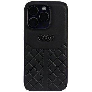 Audi Genuine Leather iPhone 14 Pro 6.1 czarny/black hardcase AU-TPUPCIP14P-Q8/D1-BK