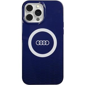 Audi IML Big Logo MagSafe Case iPhone 13 Pro Max 6.7 niebieski/navy blue hardcase AU-IMLMIP13PM-Q5/D2-BE