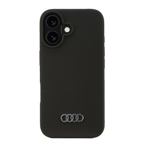 Audi Silicone Case iPhone 16 6.1czarny/black hardcase AU-LSRIP16-Q3/D1-BK
