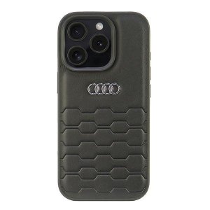 Audi Synthetic Leather iPhone 16 Pro6.3 czarny/black hardcase AU-TPUPCIP16P-GT/D2-BK
