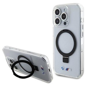 BMW BMHMP15XURST iPhone 15 Pro Max 6.7 przeźroczysty/clear hardcase Ring Stand M Collection MagSafe 