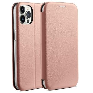 Beline Etui Book Magnetic iPhone 14 Pro6,1 różowo złoty/rose gold