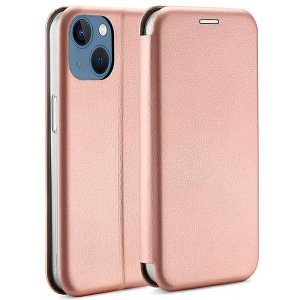 Beline Etui Book Magnetic iPhone 14 Plus6,7 różowo złoty/rose gold