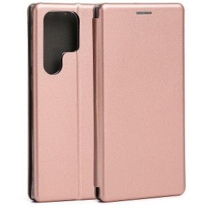 Beline Etui Book Magnetic Samsung S23 Ultra S918  różowo-złoty/rose gold