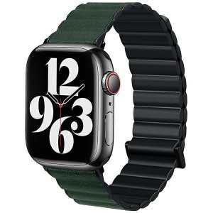 Beline pasek Apple Watch Magnetic Pro42/44/45/49mm czarno/zielony  black/green box
