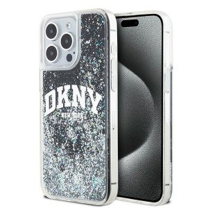 DKNY DKHCP14XLBNAEK iPhone 14 Pro Max 6.7 czarny/black hardcase Liquid Glitter Big Logo