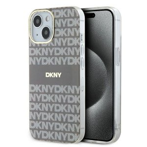 DKNY DKHMP15SHRHSEE iPhone 15 / 14 / 136.1 beżowy/beige hardcase IML Mono & Stripe MagSafe