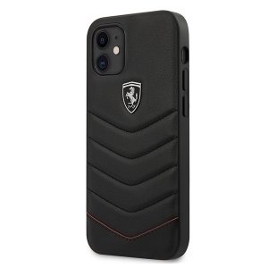 Ferrari FEHQUHCP12SBK iPhone 12 mini 5,4 czarny/black hardcase Off Track Quilted