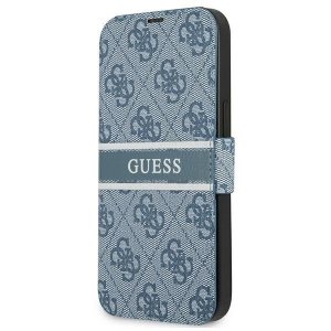 Guess GUBKP13S4GDBL iPhone 13 mini 5,4 niebieski/blue book 4G Stripe