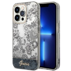 Guess GUHCP14XHGPLHG iPhone 14 Pro Max 6,7 szary/grey hardcase Porcelain Collection